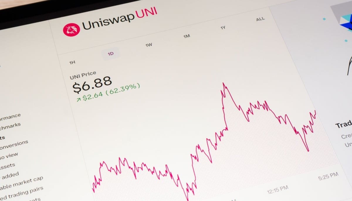 El crypto exchange Uniswap, al alza, reacciona con fuerza